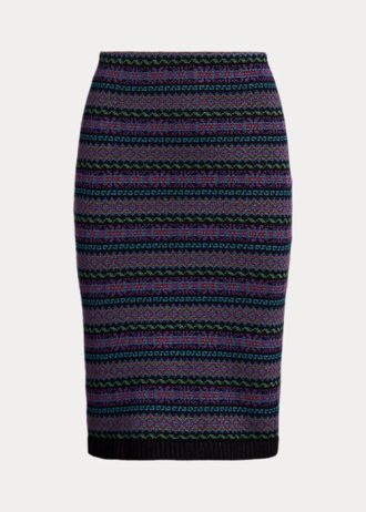 Naisten moniväriset Ralph Lauren Fair Isle Cotton-sekoitekynähameet