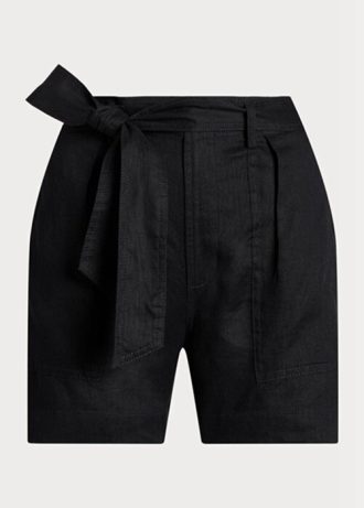 Naisten mustat Ralph Lauren -pellalliset shortsit Naisten mustat Ralph Lauren -pellalliset shortsit