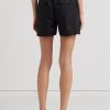 Naisten mustat Ralph Lauren -pellalliset shortsit Naisten mustat Ralph Lauren -pellalliset shortsit