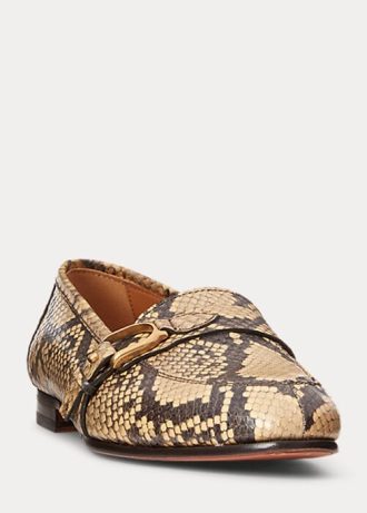 Naisten Snake Ralph Lauren Avah Welington Ayers Snakeskin Loafers Naisten Snake Ralph Lauren Avah Welington Ayers Snakeskin Loafers