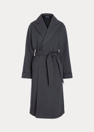 Naisten tummanharmaat Ralph Lauren -flanellitakit Naisten tummanharmaat Ralph Lauren -flanellitakit