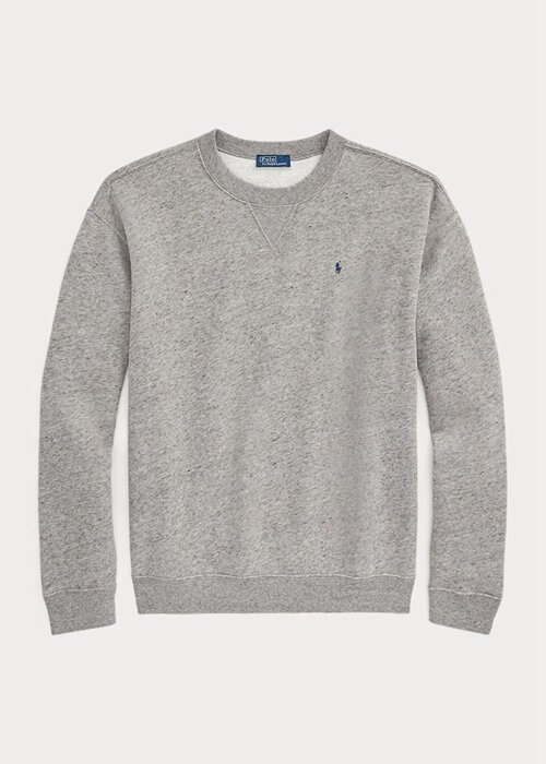 Naisten tummanharmaat Ralph Lauren -fleece-neulepuserot Naisten tummanharmaat Ralph Lauren -fleece-neulepuserot