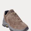 Naisten tummanharmaat Ralph Lauren Grayson Calf-Suede vetoketjulliset tennarit Naisten tummanharmaat Ralph Lauren Grayson Calf-Suede vetoketjulliset tennarit