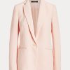 Naisten vaaleanpunaiset Ralph Lauren Georgette -bleiserit Naisten vaaleanpunaiset Ralph Lauren Georgette -bleiserit