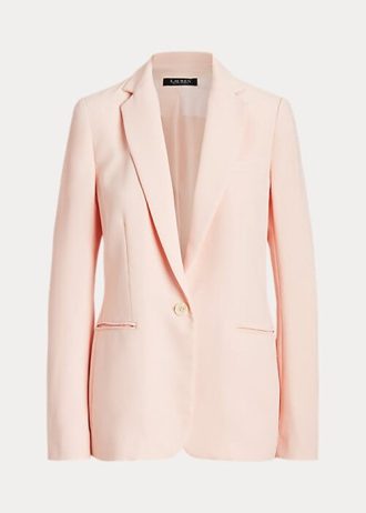 Naisten vaaleanpunaiset Ralph Lauren Georgette -bleiserit Naisten vaaleanpunaiset Ralph Lauren Georgette -bleiserit
