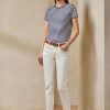 Naisten valkoiset Ralph Lauren 400 Matchstick -farkut Naisten valkoiset Ralph Lauren 400 Matchstick -farkut