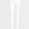 Naisten valkoiset Ralph Lauren 400 Matchstick -farkut Naisten valkoiset Ralph Lauren 400 Matchstick -farkut