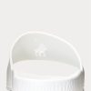 Naisten valkoiset Ralph Lauren Big Pony -sandaalit Naisten valkoiset Ralph Lauren Big Pony -sandaalit