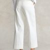 Naisten valkoiset Ralph Lauren Chino -leveälahkeiset housut Naisten valkoiset Ralph Lauren Chino -leveälahkeiset housut