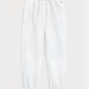 Naisten valkoiset Ralph Lauren Fleece Athletics -housut Naisten valkoiset Ralph Lauren Fleece Athletics -housut