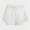 Naisten valkoiset Ralph Lauren -kerroksiset Ripstop-jersey-shortsit