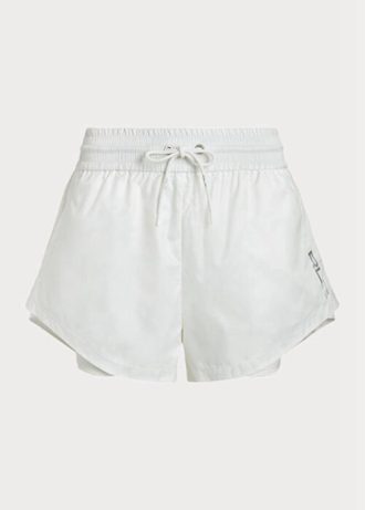 Naisten valkoiset Ralph Lauren -kerroksiset Ripstop-jersey-shortsit Naisten valkoiset Ralph Lauren -kerroksiset Ripstop-jersey-shortsit