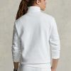 Naisten valkoiset Ralph Lauren Polo Sport -fleece-puserot Naisten valkoiset Ralph Lauren Polo Sport -fleece-puserot