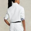 Naisten valkoiset Ralph Lauren Polo Sport -fleece-puserot Naisten valkoiset Ralph Lauren Polo Sport -fleece-puserot