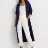 Naisten valkoiset Ralph Lauren Shantung Cargo -housut Naisten valkoiset Ralph Lauren Shantung Cargo -housut