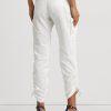 Naisten valkoiset Ralph Lauren Shantung Cargo -housut Naisten valkoiset Ralph Lauren Shantung Cargo -housut