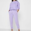 Naisten violetit Ralph Lauren leveälahkeiset lenkkeilyhousut