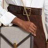 Natural / Tupakka Naisten Ralph Lauren Polo ID Canvas kirjekuori ketju Crossbody laukut Natural / Tupakka Naisten Ralph Lauren Polo ID Canvas kirjekuori ketju Crossbody laukut