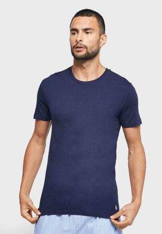 Navy Miesten Ralph Lauren 3 Pack Assorted Crew Neck T-paidat