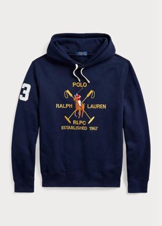 Navy miesten Ralph Lauren Big Polo Crest -fleecehuppari