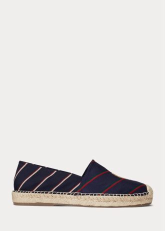 Navy miesten Ralph Lauren Cevio Crest -raidalliset vapaa-ajan kengät Navy miesten Ralph Lauren Cevio Crest -raidalliset vapaa-ajan kengät