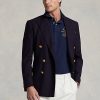 Navy Miesten Ralph Lauren Classic Fit Crest Mesh -poolopaidat Navy Miesten Ralph Lauren Classic Fit Crest Mesh -poolopaidat