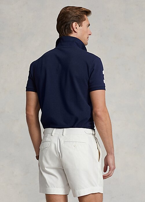 Navy Miesten Ralph Lauren Classic Fit Crest Mesh -poolopaidat Navy Miesten Ralph Lauren Classic Fit Crest Mesh -poolopaidat