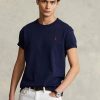 Navy Miesten Ralph Lauren Classic Fit Heavyweight Jersey T-paidat