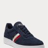 Navy miesten Ralph Lauren Courtin mokkanahkaiset lenkkarit Navy miesten Ralph Lauren Courtin mokkanahkaiset lenkkarit