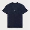 Navy Miesten Ralph Lauren Custom Slim Fit Crewneck T-paidat Navy Miesten Ralph Lauren Custom Slim Fit Crewneck T-paidat