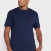 Navy Miesten Ralph Lauren Essential Crew Neck T-paidat Navy Miesten Ralph Lauren Essential Crew Neck T-paidat