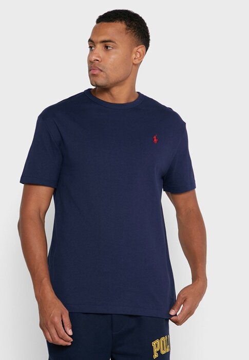 Navy Miesten Ralph Lauren Essential Crew Neck T-paidat Navy Miesten Ralph Lauren Essential Crew Neck T-paidat