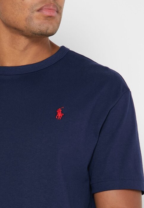 Navy Miesten Ralph Lauren Essential Crew Neck T-paidat Navy Miesten Ralph Lauren Essential Crew Neck T-paidat