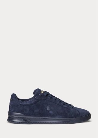 Navy Miesten Ralph Lauren Heritage Court II Suede -lenkkarit Navy Miesten Ralph Lauren Heritage Court II Suede -lenkkarit