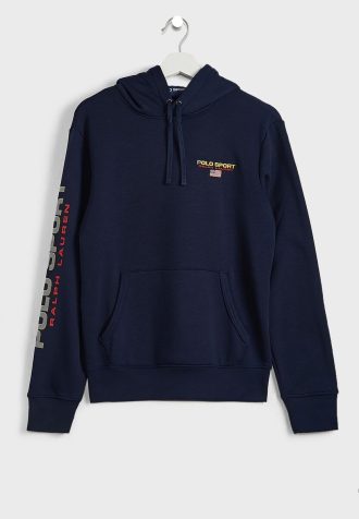Navy miesten Ralph Lauren -logohihainen huppari