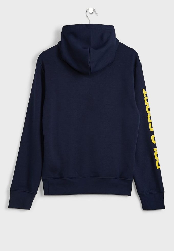 Navy miesten Ralph Lauren -logohihainen huppari Navy miesten Ralph Lauren -logohihainen huppari