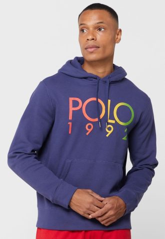 Navy miesten Ralph Lauren -logohuppari