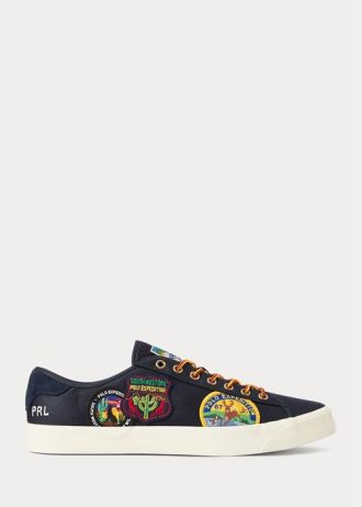 Navy miesten Ralph Lauren Nelson Logo-Patch Twill-lenkkarit Navy miesten Ralph Lauren Nelson Logo-Patch Twill-lenkkarit