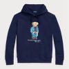 Navy Miesten Ralph Lauren Polo Bear Fleece -huppari Navy Miesten Ralph Lauren Polo Bear Fleece -huppari