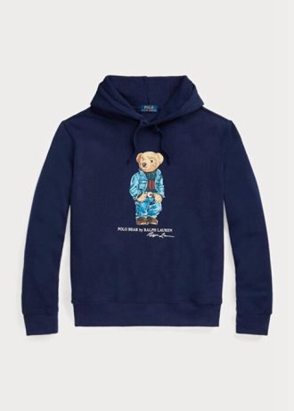 Navy Miesten Ralph Lauren Polo Bear Fleece -huppari