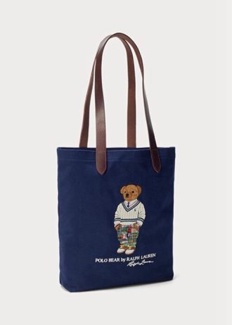 Navy Miesten Ralph Lauren Polo Bear Twill Crossbody laukut