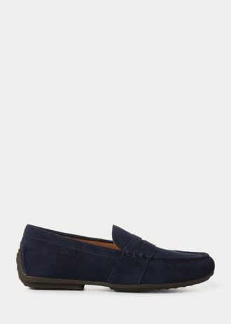 Navy miesten Ralph Lauren Reynold Mokkanahkaiset kuljettajan vapaa-ajan kengät Navy miesten Ralph Lauren Reynold Mokkanahkaiset kuljettajan vapaa-ajan kengät