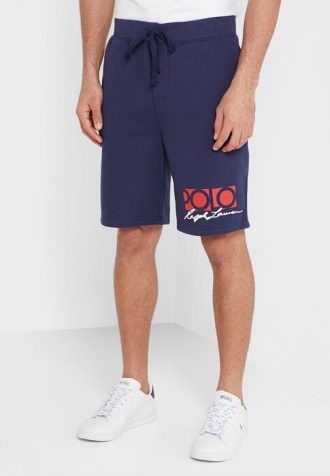 Navy miesten Ralph Lauren Signature -logohousut