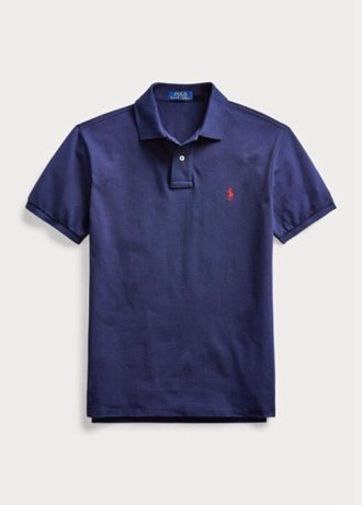 Navy miesten Ralph Lauren Slim Fit mesh poolopaidat Navy miesten Ralph Lauren Slim Fit mesh poolopaidat