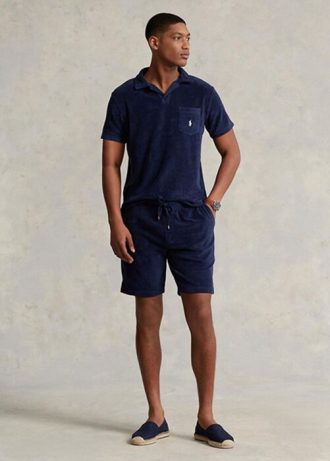 Navy miesten Ralph Lauren Terry kiristysshortsit