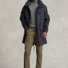 Navy miesten Ralph Lauren vettä hylkivä hupullinen Marsh takit Navy miesten Ralph Lauren vettä hylkivä hupullinen Marsh takit