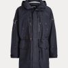 Navy miesten Ralph Lauren vettä hylkivä hupullinen Marsh takit Navy miesten Ralph Lauren vettä hylkivä hupullinen Marsh takit