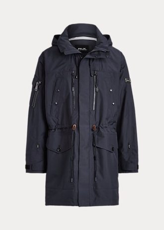 Navy miesten Ralph Lauren vettä hylkivä hupullinen Marsh takit