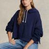 Navy naisten Ralph Lauren Boxy Fit Hybrid Jumper-hihainen huppari Navy naisten Ralph Lauren Boxy Fit Hybrid Jumper-hihainen huppari