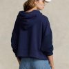Navy naisten Ralph Lauren Boxy Fit Hybrid Jumper-hihainen huppari Navy naisten Ralph Lauren Boxy Fit Hybrid Jumper-hihainen huppari